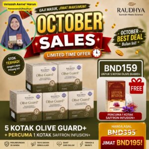 PAKEJ PREMIUM 5 KOTAK + X1 FREE SAFFRON TEA UAH